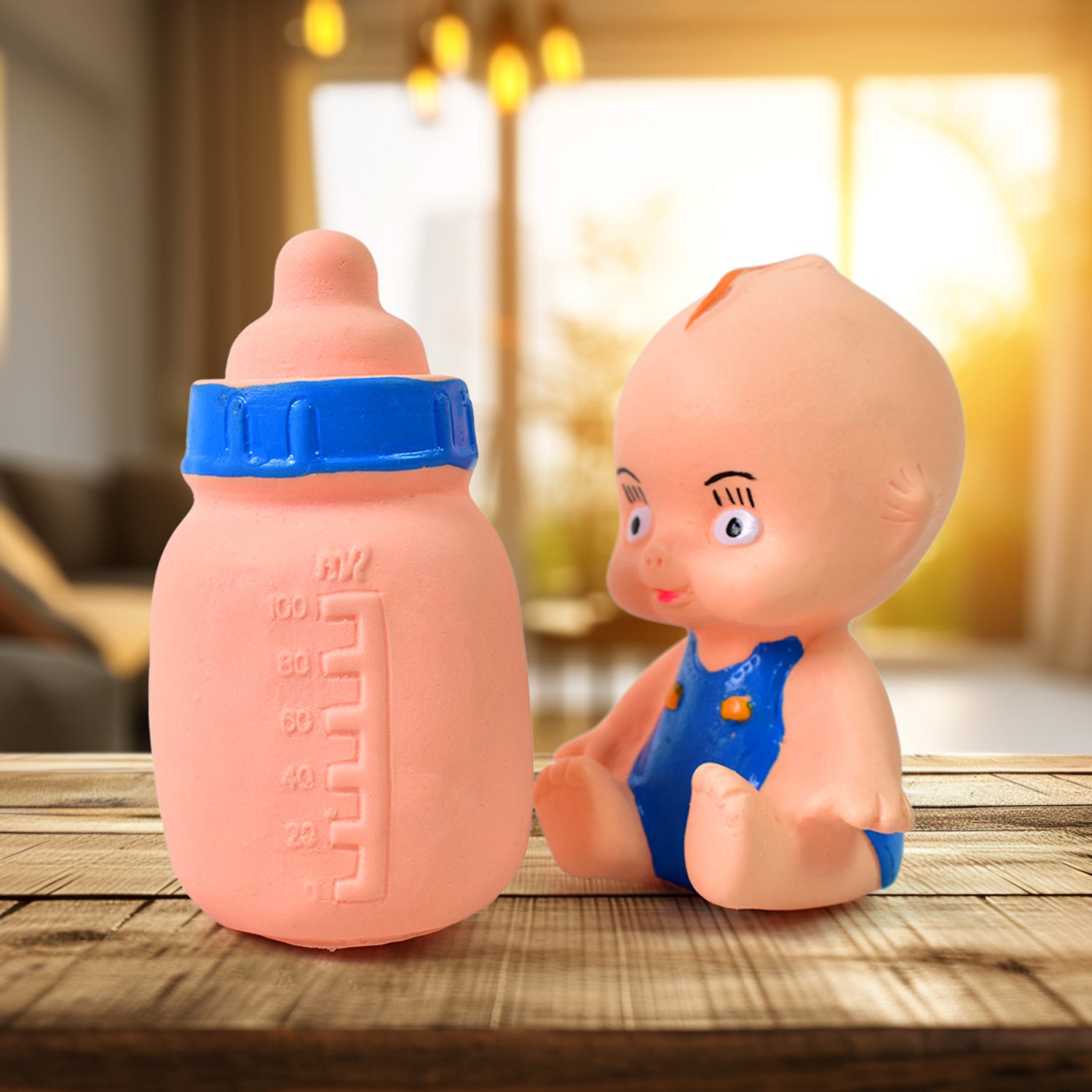 Baby And Bottle Squeeze Chu Chu Fun Toy (2 Pcs) Baby And Bottle Squeeze Chu Chu Fun Toy (2 Pcs)